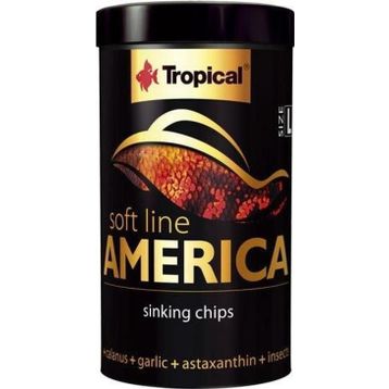 Tropical Softline America Kuzey ve Güney Amerika Balıkları için Yumuşak Taneli Small 250 ml 140 gr Balık Yemi