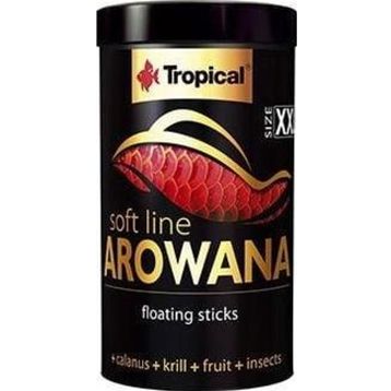 Tropical Softline Arowana Yetişkin Arowanalar için Renklendirici Xxlarge 250 ml 80 gr Balık Yemi