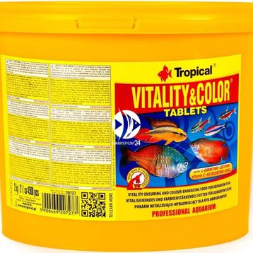 Tropical Vitality Color Tablets Kovadan Bölme Tablet 500 Adet Balık Yemi