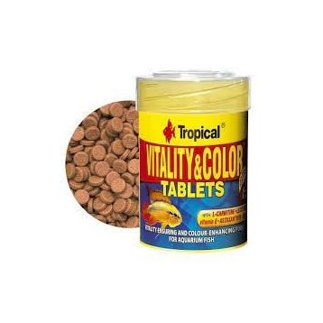 Tropical Vitality Color Tablets Kovadan Bölme Tablet 500 Adet Balık Yemi