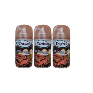 Tropicana Air Freshener Cinnamon Tarçın Koku Parfüm Spreyi 260 ml x 3 Adet Oda Kokusu