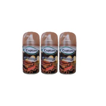 Tropicana Air Freshener Cinnamon Tarçın Koku Parfüm Spreyi 260 ml x 3 Adet Oda Kokusu