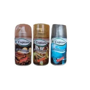 Tropicana Air Freshener Cinnamon Tarçın Musk Misk Anti Tobacco Koku Parfüm Sprey 260 ml x 3 Adet Oda Kokusu
