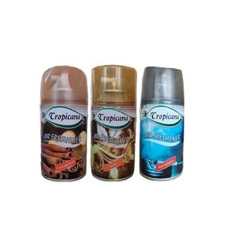 Tropicana Air Freshener Cinnamon Tarçın Musk Misk Anti Tobacco Koku Parfüm Sprey 260 ml x 3 Adet Oda Kokusu