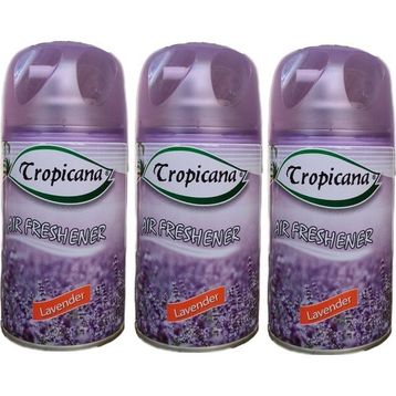 Tropicana Air Freshener Lavander Lavanta Koku Parfüm Sprey 260 ml x 3 Adet Oda Kokusu