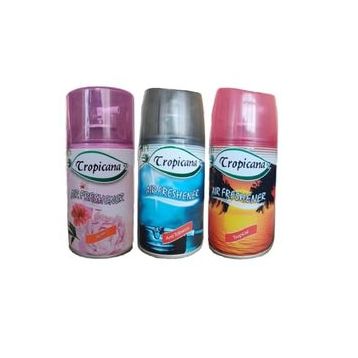 Tropicana Air Freshener Rose Gül Anti Tobacco Tropical Koku Parfüm Sprey 260 ml x 3 Adet Oda Kokusu