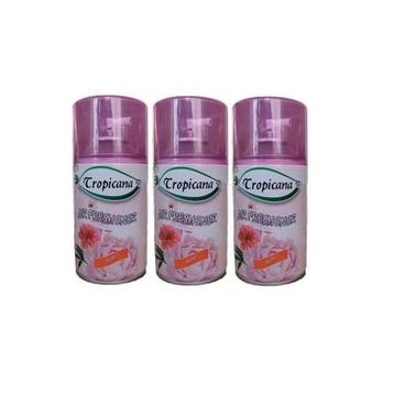 Tropicana Air Freshener Rose Gül Koku Bahçe Kokuları Parfüm Spreyi 260 ml x 3 Adet Oda Kokusu