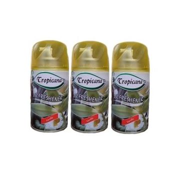 Tropicana Air Freshener Vanilya İpeksi Bahar Koku Parfüm Sprey 260 ml x 3 Adet Oda Kokusu