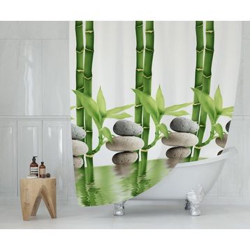 Tropik 10056 Bamboo Çift Kanatlı Duş Perdesi