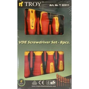 Troy 22311 8 Parça İzoleli Tornavida Seti