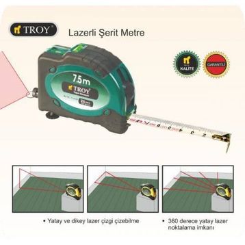 Troy 23100 Lazerli Şerit Metre