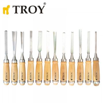Troy 25004 12 Parça Ahşap Oyma Bıçak Seti