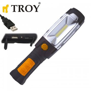 Troy 28055 12 Adet USB Şarjlı COB Led Çalışma Lambası