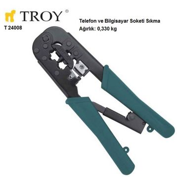 Troy T 24008 Telefon ve Bilgisayar Konnektör Pensi