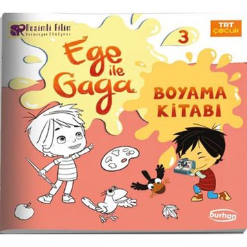 Trt Çocuk /Ege İle Gaga Boyama Kitabı 3