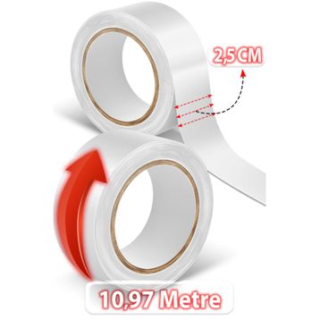 True Tape All Base Tape Roll 1x12 Yards 2.5 cm 11.97 m Protez Saç Bandı Rulo