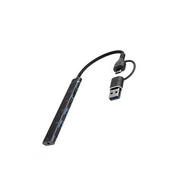 Truebo Uniconnect 5in1 Siyah Type-C Dönüştürücü