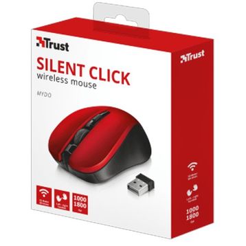 Trust TRU21871 Mydo Kırmızı Sessiz Mouse