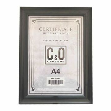 Truva TRV155S 21x29,7cm 3cm A4 Siyah Çerçeve