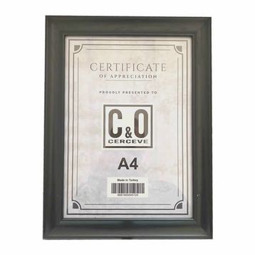 Truva TRV155S 21x29,7cm 3cm A4 Siyah Çerçeve