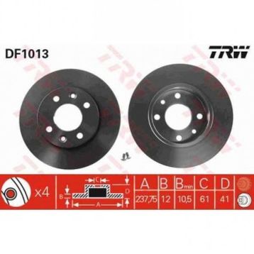 Trw DF1013 Renault R9 Ön Fren Diski