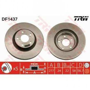 TRW DF1437 Ön Fren Aynası