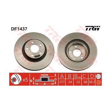 TRW DF1437 Ön Fren Aynası