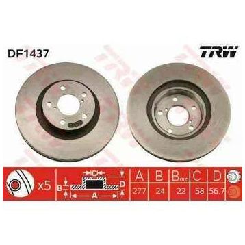 TRW DF1437 Ön Fren Aynası