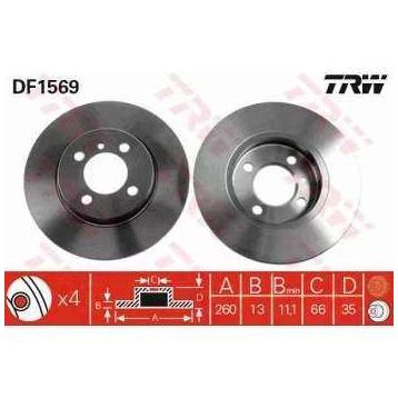 TRW DF1569 Bmw Ön Fren Diski