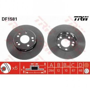 TRW DF1581 W124 Ön Fren Diski