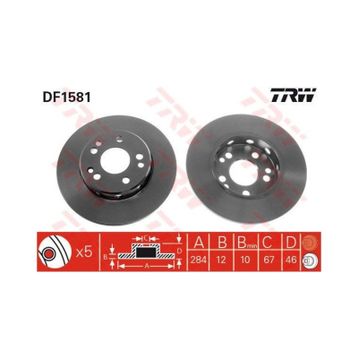 TRW DF1581 W124 Ön Fren Diski