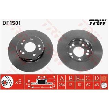 TRW DF1581 W124 Ön Fren Diski
