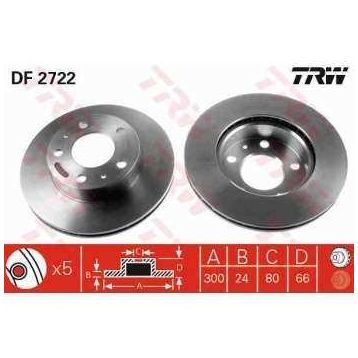 TRW DF2722 Boxer Ön Fren Diski
