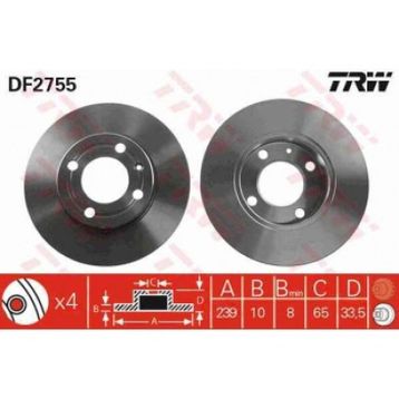 TRW DF2755 Ön Fren Aynası