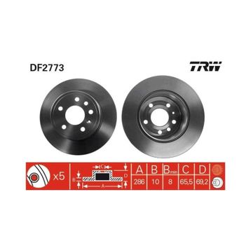 TRW DF2773 Arka Fren Diski