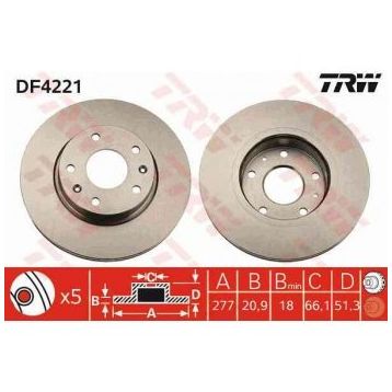 TRW DF4221 Freelander Ön Fren Diski