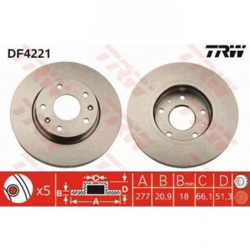 TRW DF4221 Freelander Ön Fren Diski