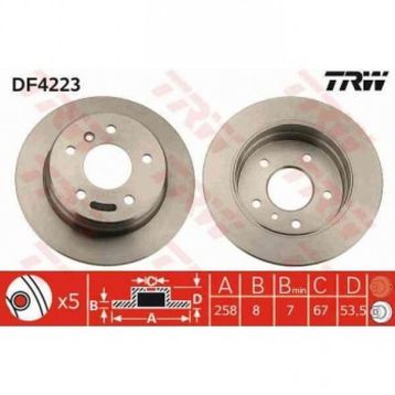 TRW DF4223 Arka Fren Diski