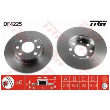 TRW DF4225 Hava Ön Fren Diski