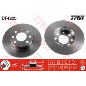 TRW DF4225 Hava Ön Fren Diski