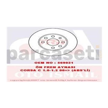 Trw DF4236 Opel Corsa C Ön Fren Diski