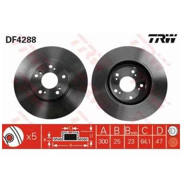 TRW DF4288 Ayna Ön Fren Diski