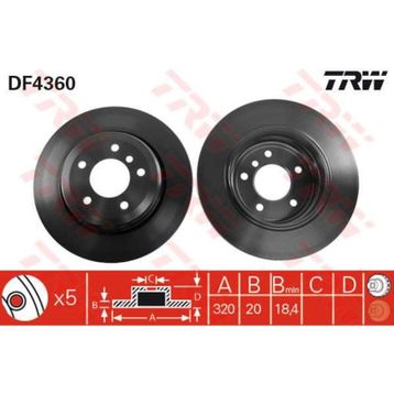 TRW DF4360 Bmw Arka Fren Diski