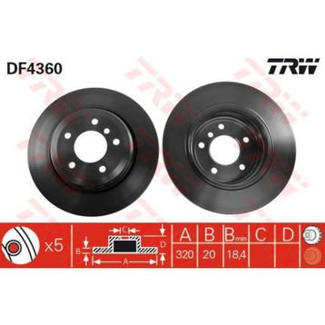 TRW DF4360 Bmw Arka Fren Diski