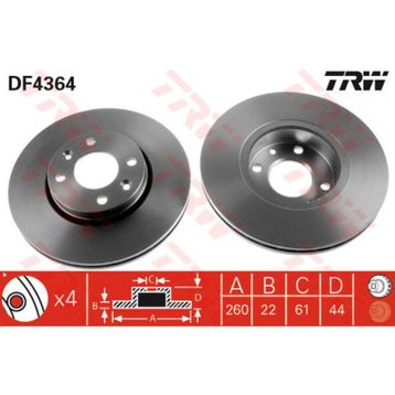 TRW DF4364 Ön Fren Aynası