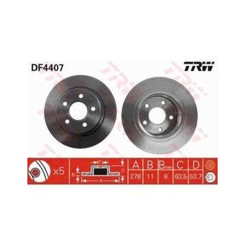 TRW DF4407 Ayna Arka Fren Diski