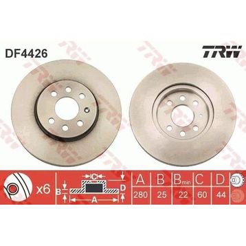 TRW DF4426 Astra Ön Fren Diski