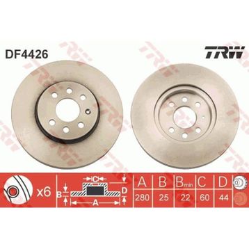 TRW DF4426 Astra Ön Fren Diski