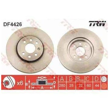 TRW DF4426 Astra Ön Fren Diski