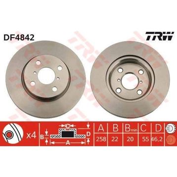 TRW DF4842 Ayna Ön Fren Diski